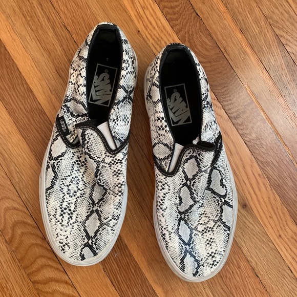 snakeskin vans womens